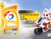 Tính năng vượt trội của dầu nhớt xe tay ga Total mới